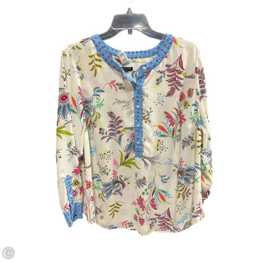 Top Long Sleeve By Talbots In Floral Print, Size: 1x