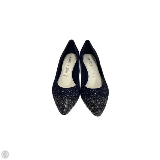 Shoes Heels Wedge By Anne Klein In Blue, Size: 10.5