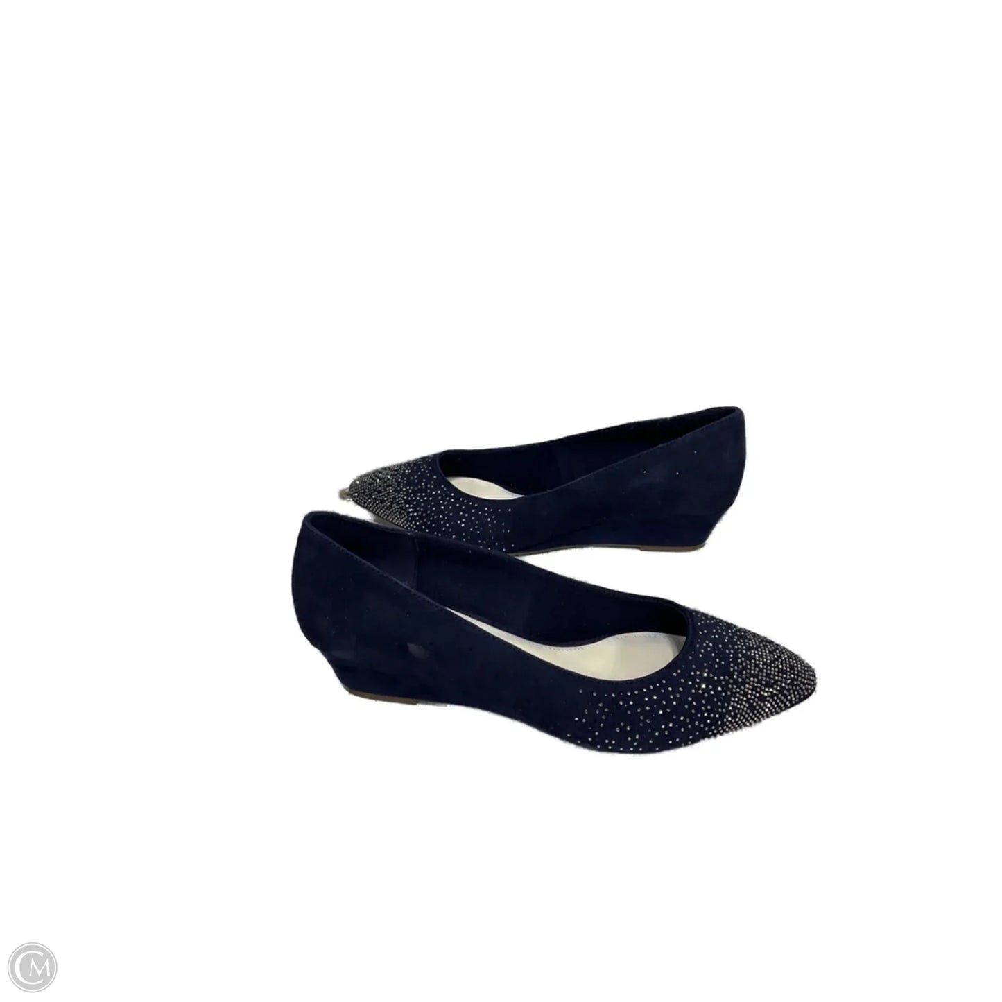 Shoes Heels Wedge By Anne Klein In Blue, Size: 10.5