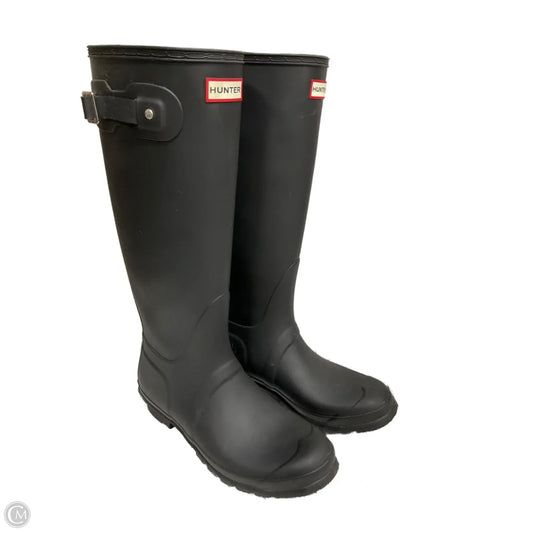Boots Rain By Hunter In Black, Size: 10