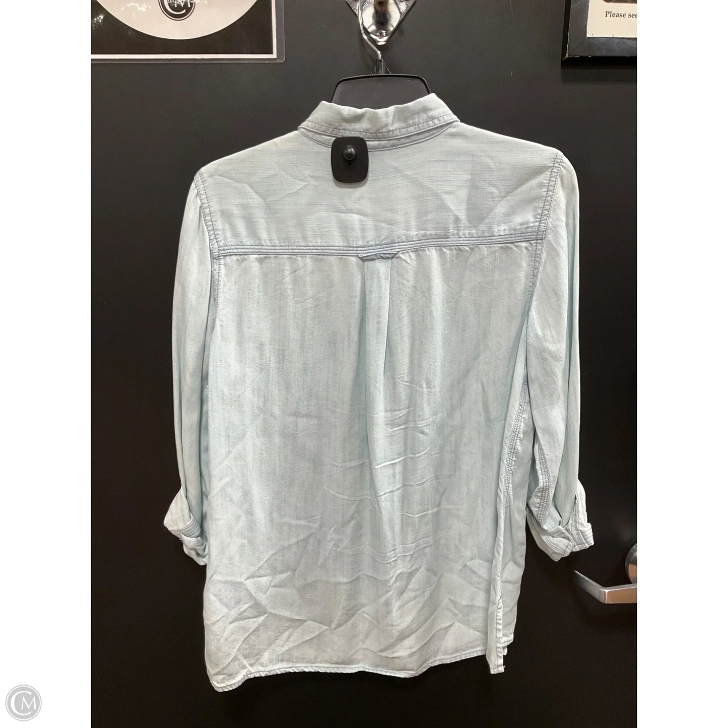 Top Long Sleeve By Talbots In Blue, Size: M