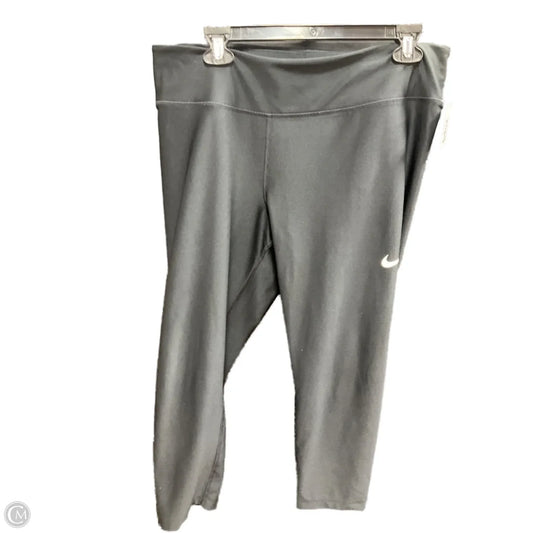 Athletic Leggings By Nike Apparel In Black, Size: Xl