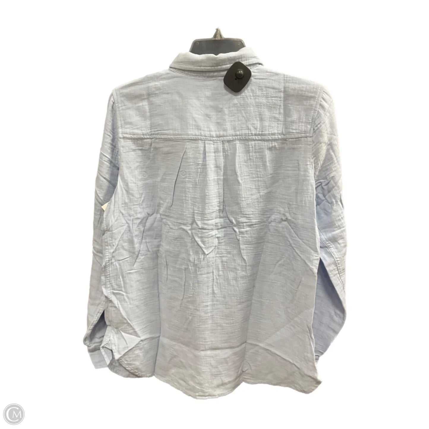 Blouse Long Sleeve By J. Crew In Blue, Size: S