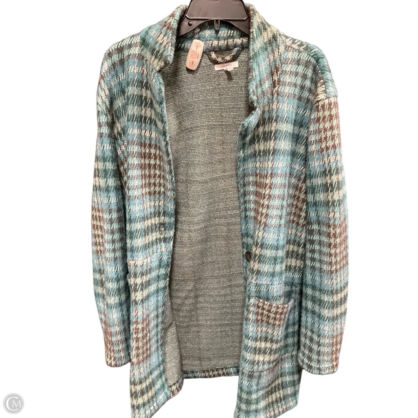 Sweater Cardigan By Maurices In Teal, Size: Xl