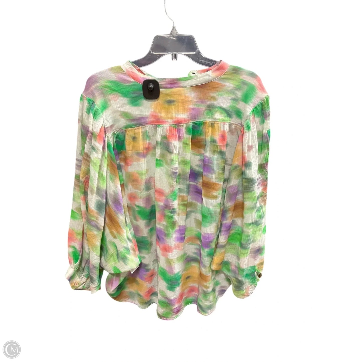 Top Long Sleeve By Pilcro In Multi-colored, Size: M