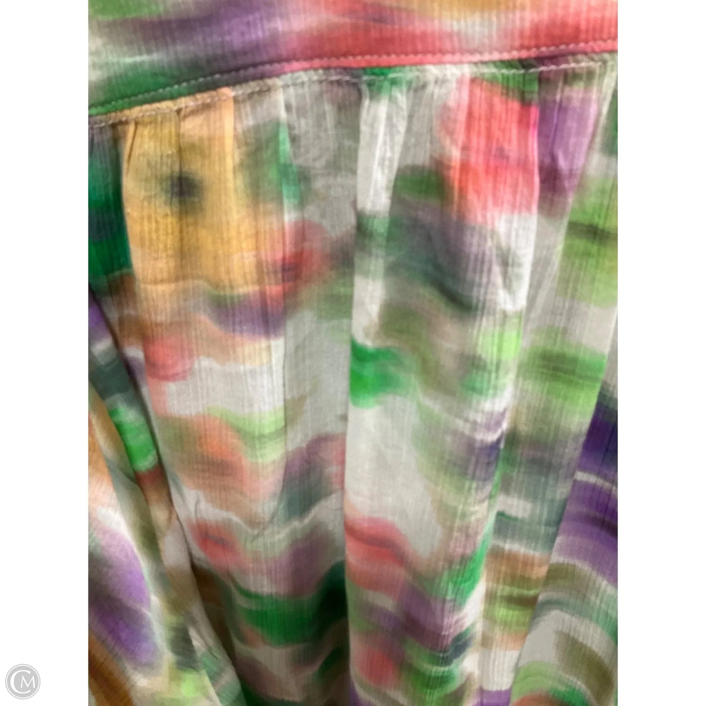 Top Long Sleeve By Pilcro In Multi-colored, Size: M