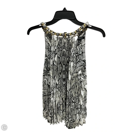 Top Sleeveless By Inc In Snakeskin Print, Size: M