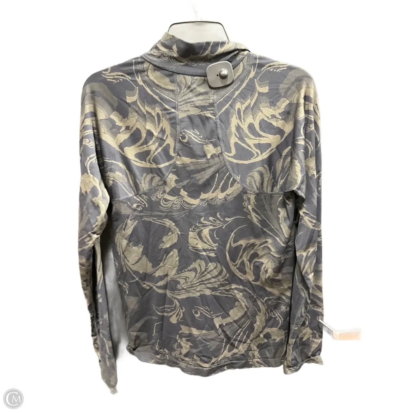 Athletic Jacket By Athleta In Black & Tan, Size: L