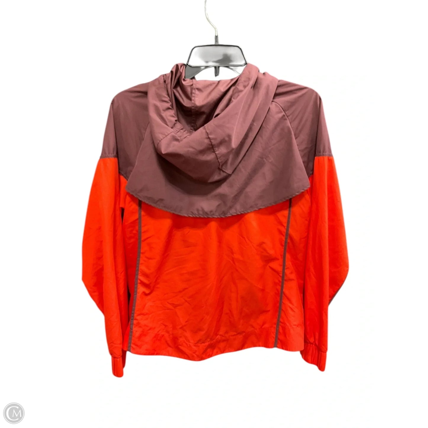 Athletic Jacket By Nike Apparel In Orange & Purple, Size: M