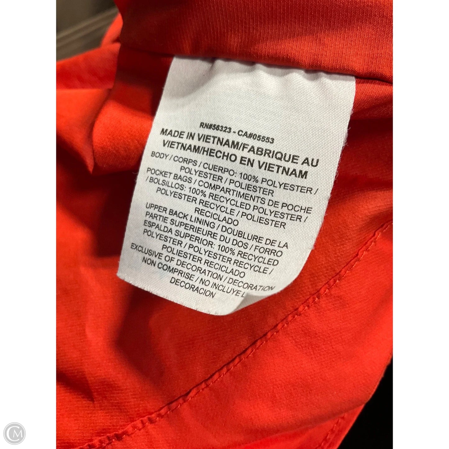 Athletic Jacket By Nike Apparel In Orange & Purple, Size: M