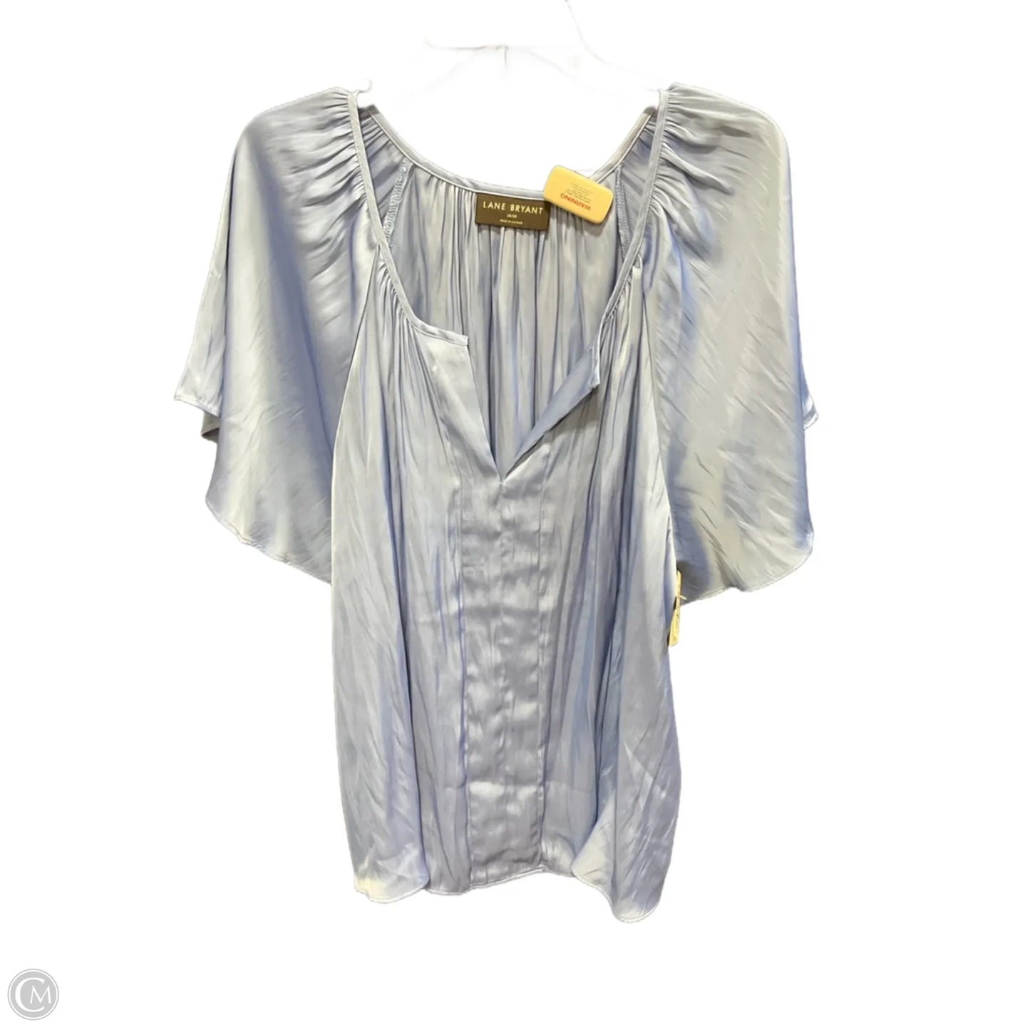 Top Short Sleeve By Lane Bryant In Blue, Size: 1x