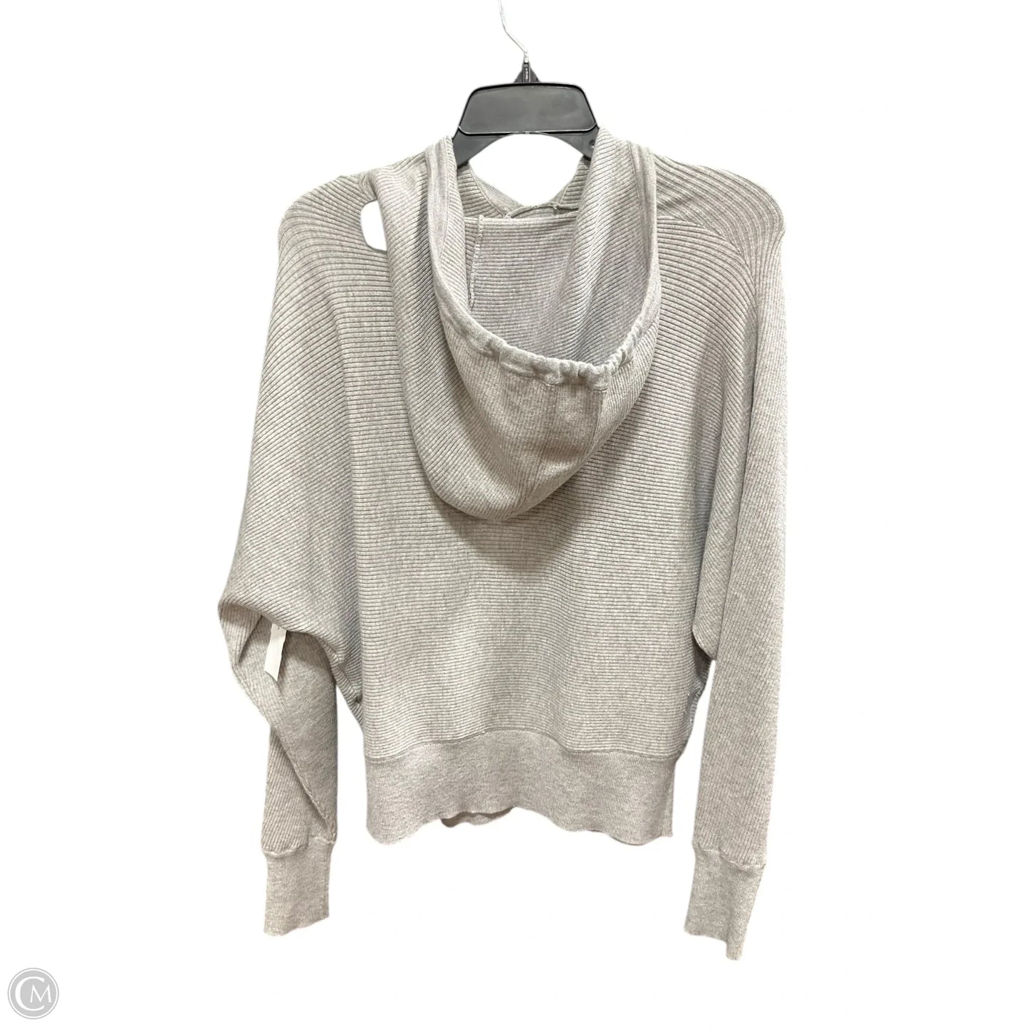 Athletic Sweatshirt Hoodie By Philosophy In Grey, Size: S