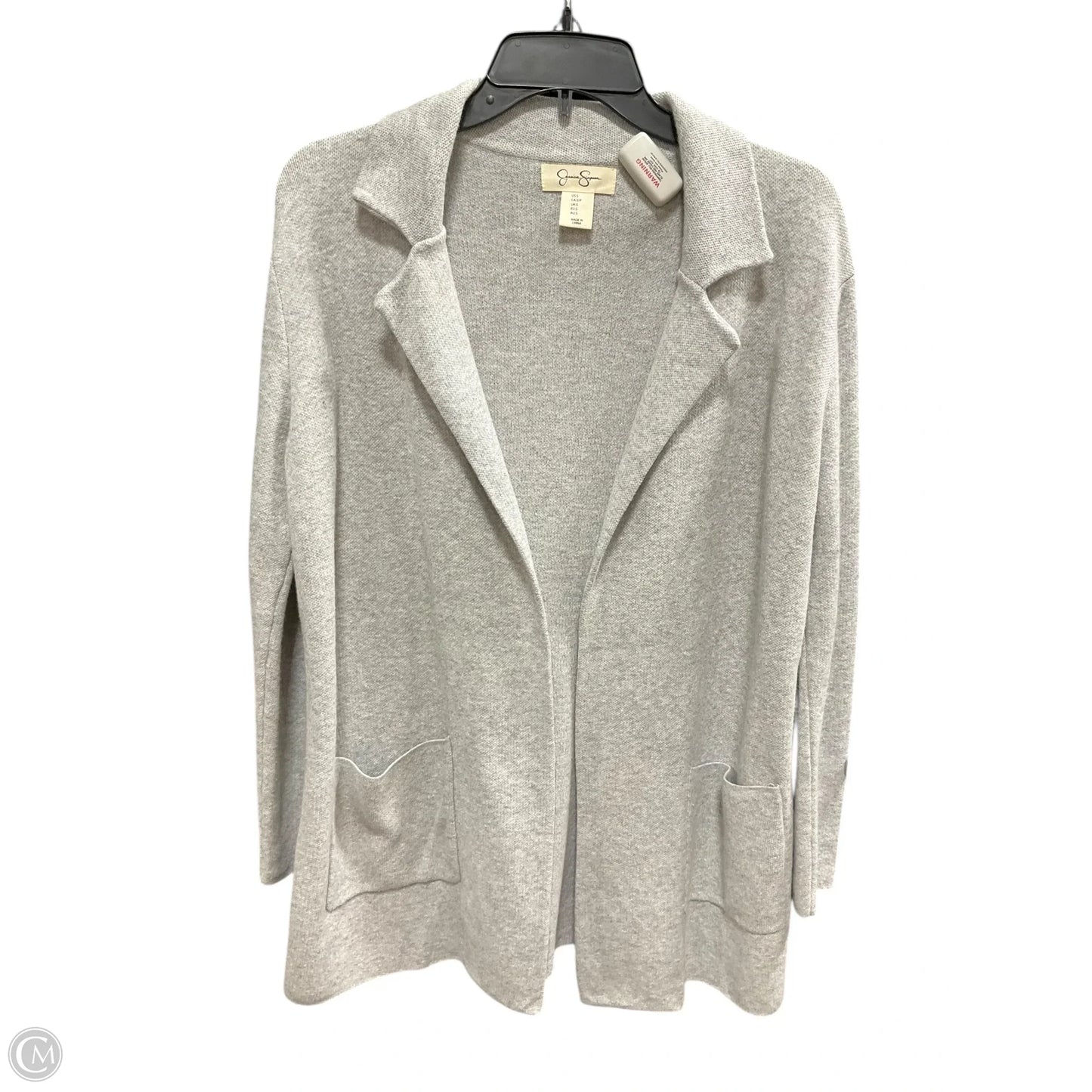 Sweater Cardigan By Jessica Simpson In Grey, Size: S