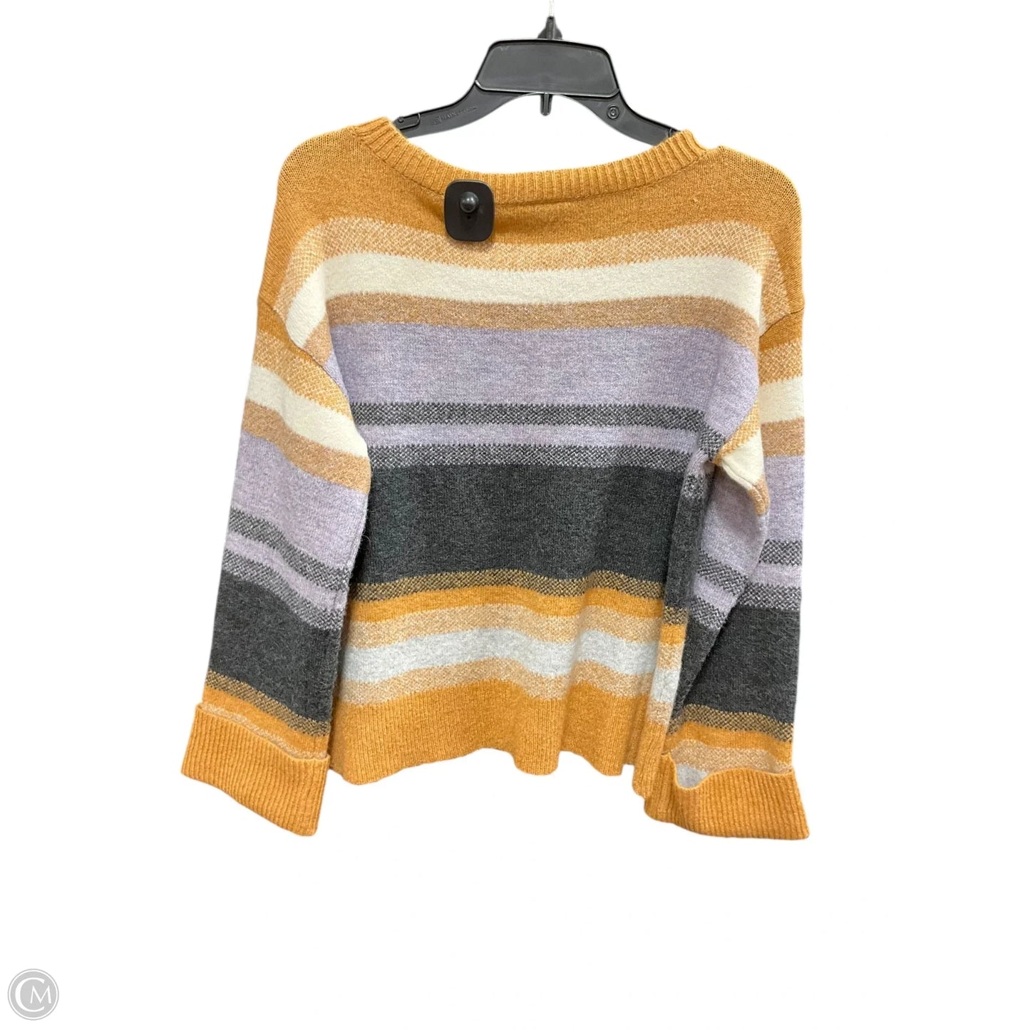 Top Long Sleeve By Ana In Purple & Tan, Size: S