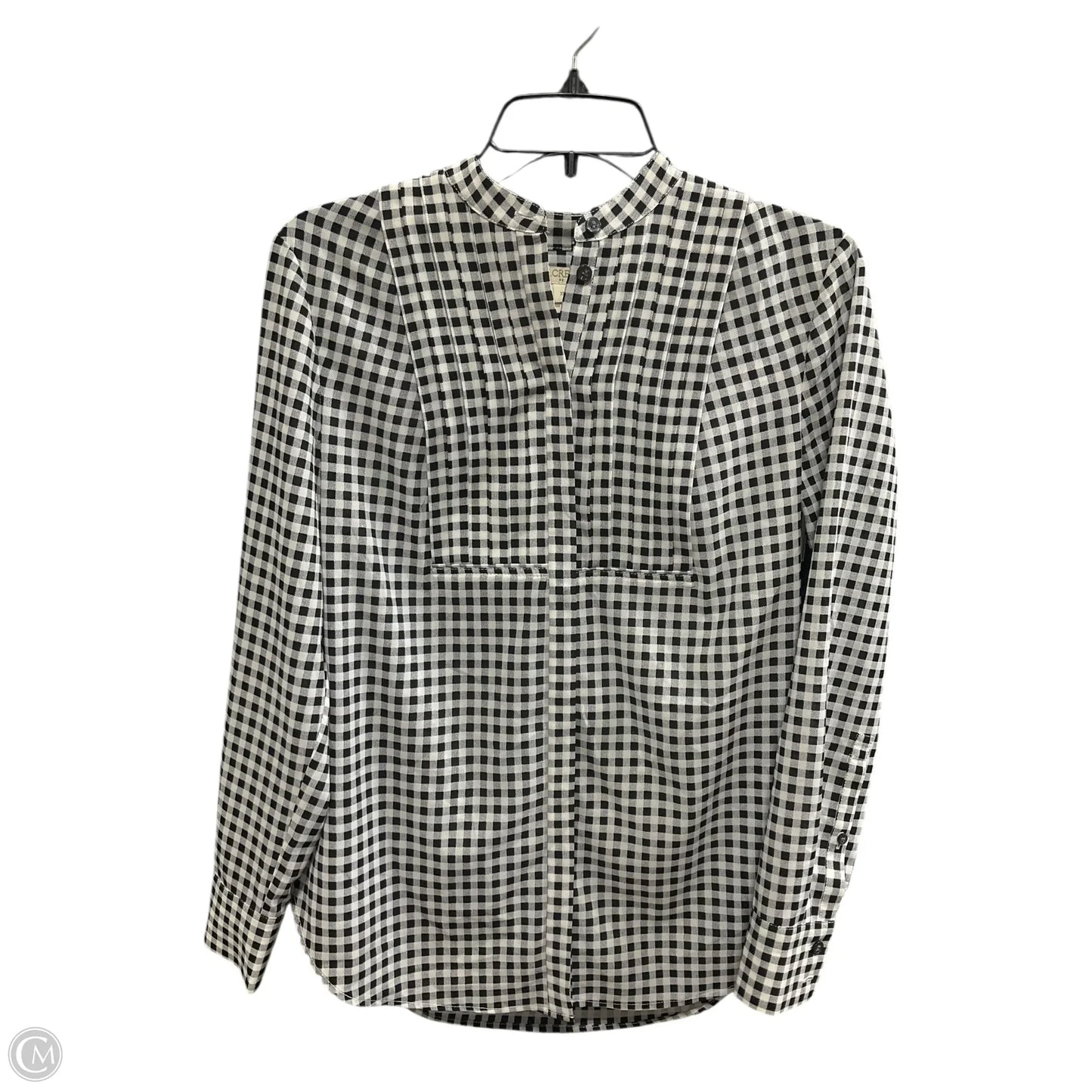 Top Long Sleeve By J. Crew In Checkered Pattern, Size: Xs