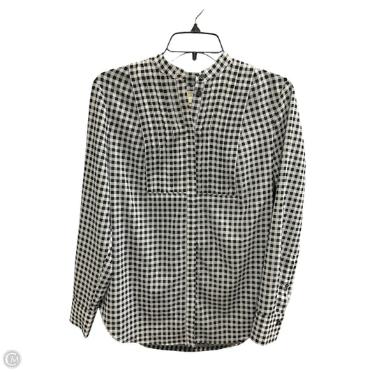 Top Long Sleeve By J. Crew In Checkered Pattern, Size: Xs