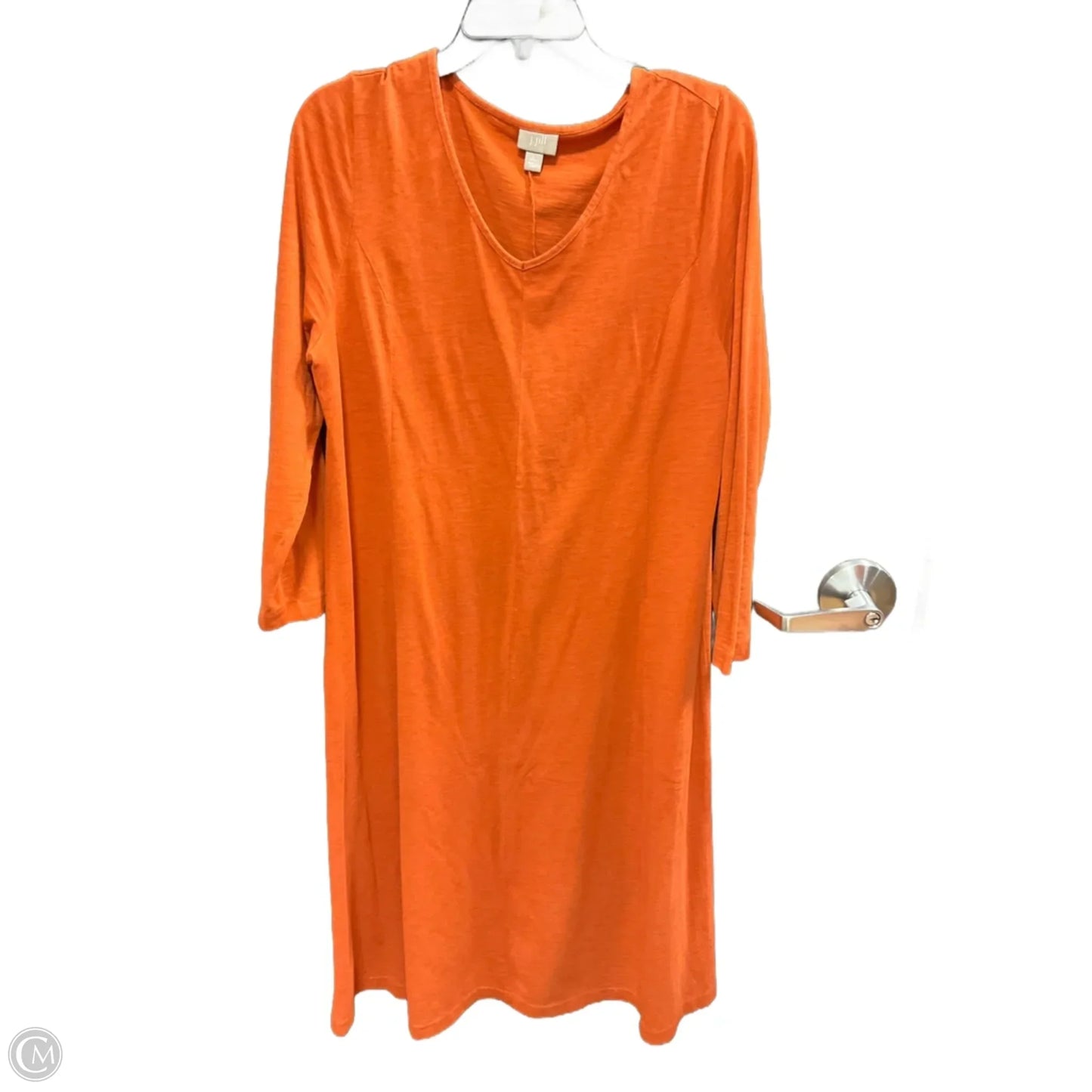 Dress Casual Midi By J. Jill In Orange, Size: L
