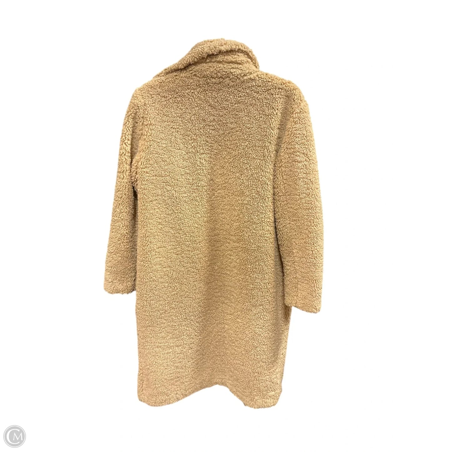 Coat Faux Fur & Sherpa By Loft In Tan, Size: Xs