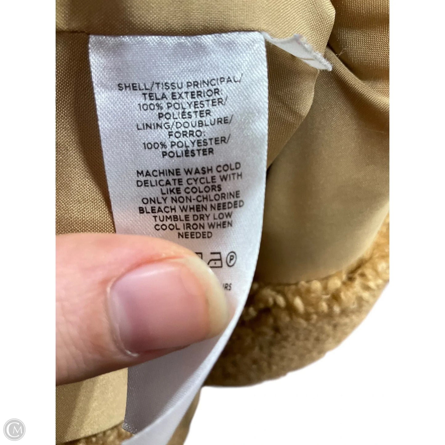 Coat Faux Fur & Sherpa By Loft In Tan, Size: Xs