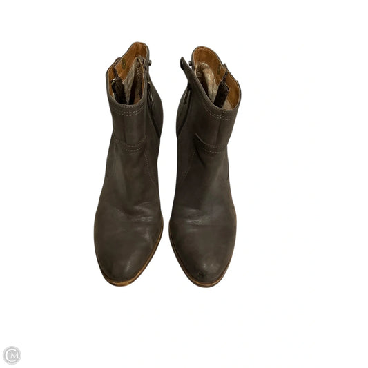 Boots Ankle Heels By Lucky Brand In Brown, Size: 9.5