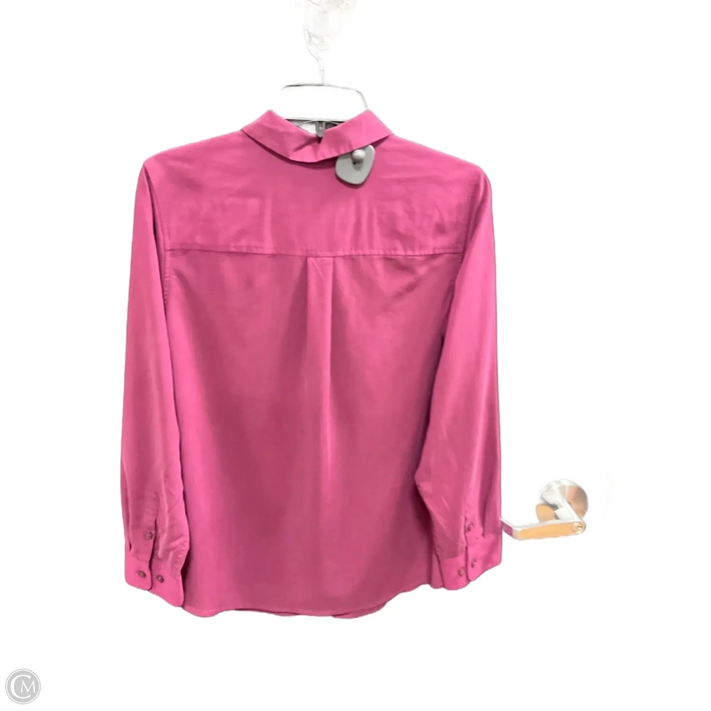 Blouse Long Sleeve By Chicos In Pink, Size: M