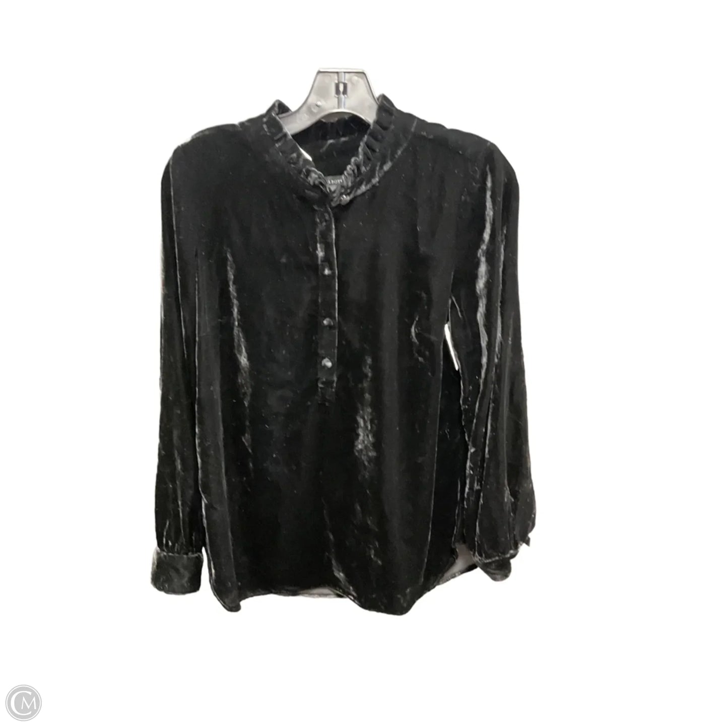 Top Long Sleeve By Talbots In Black, Size: M
