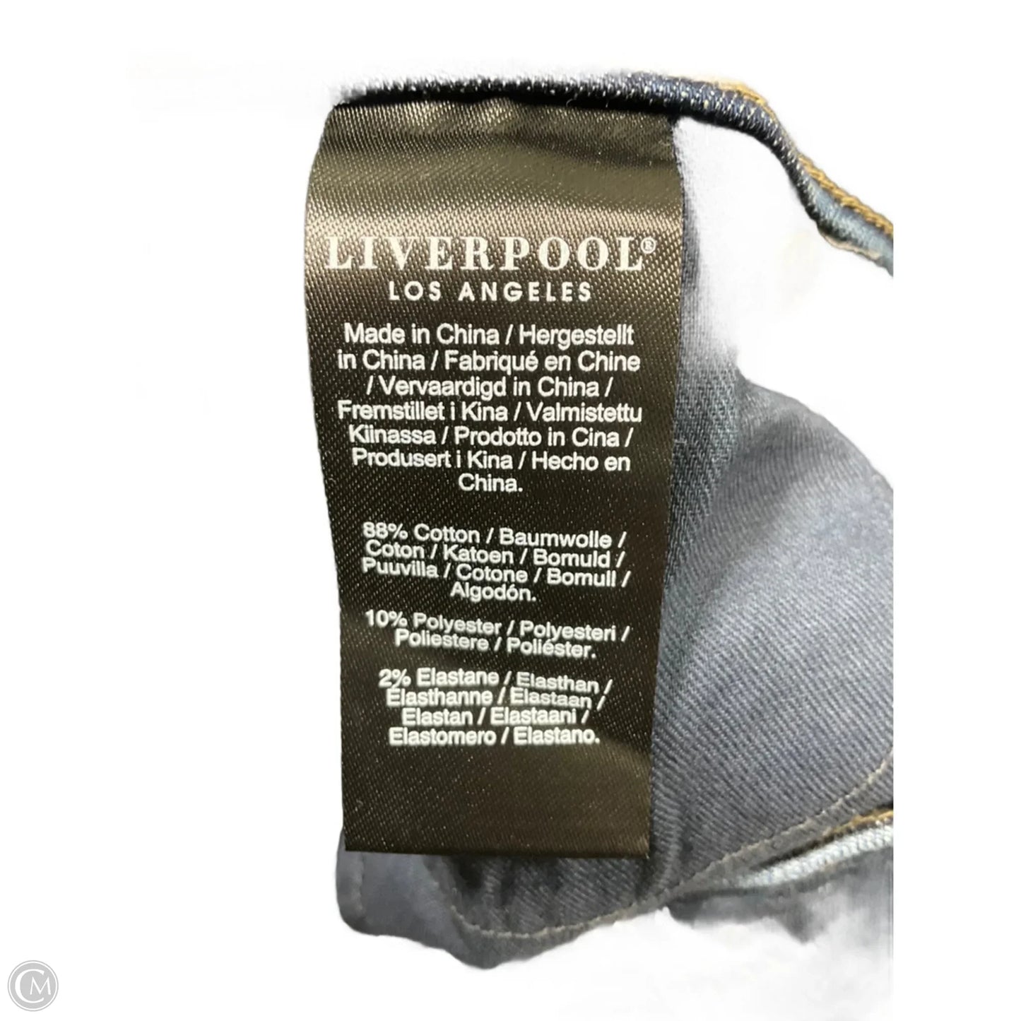 Jeans Skinny By Liverpool In Blue, Size: 8