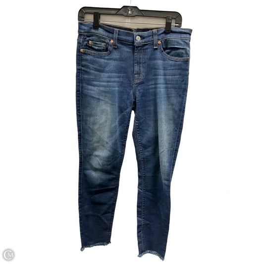 Jeans Skinny By 7 For All Mankind In Blue, Size: 10