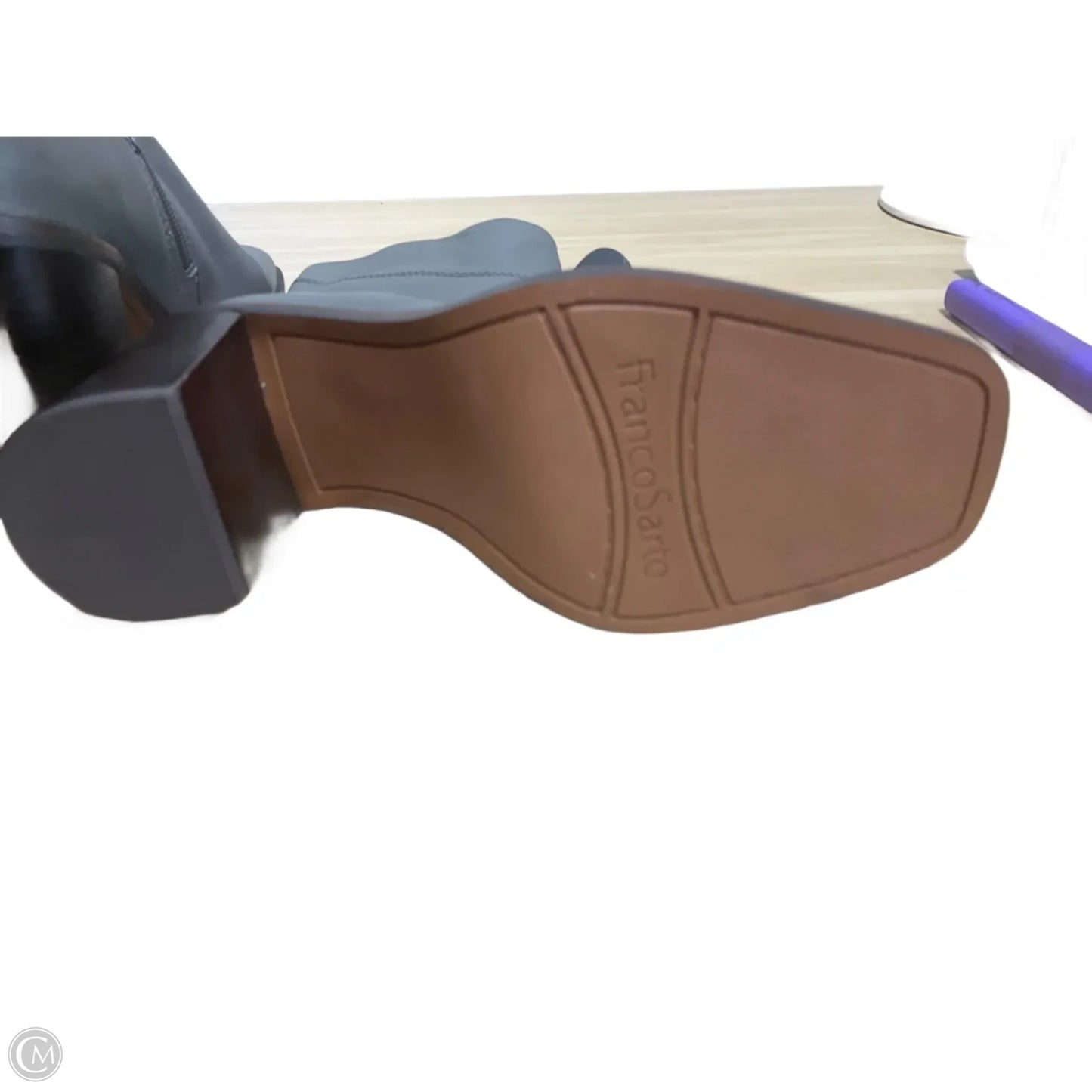 Boots Mid-calf Heels By Franco Sarto In Grey, Size: 6