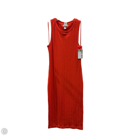 Dress Casual Midi By Nine West Apparel In Orange, Size: S