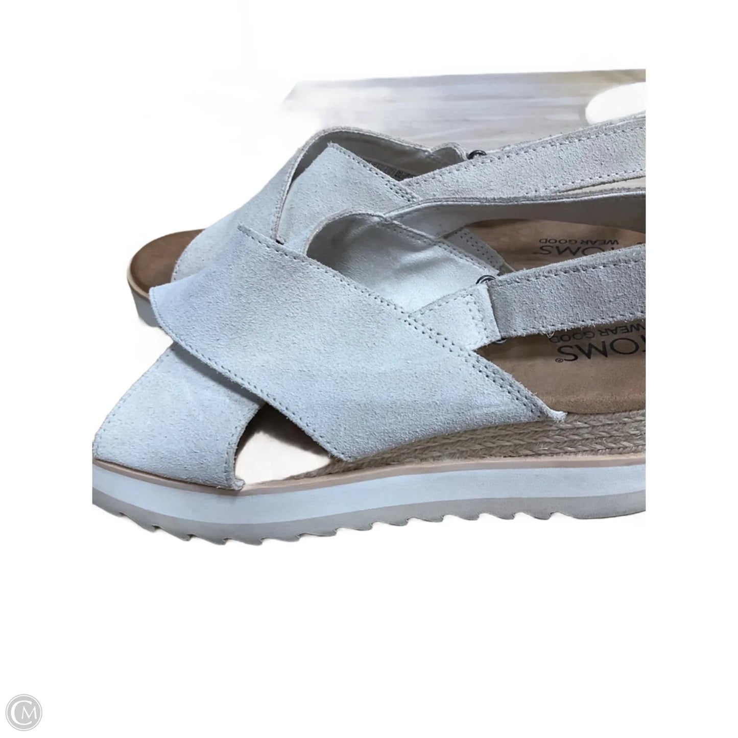 Sandals Heels Block By Toms In Beige, Size: 9