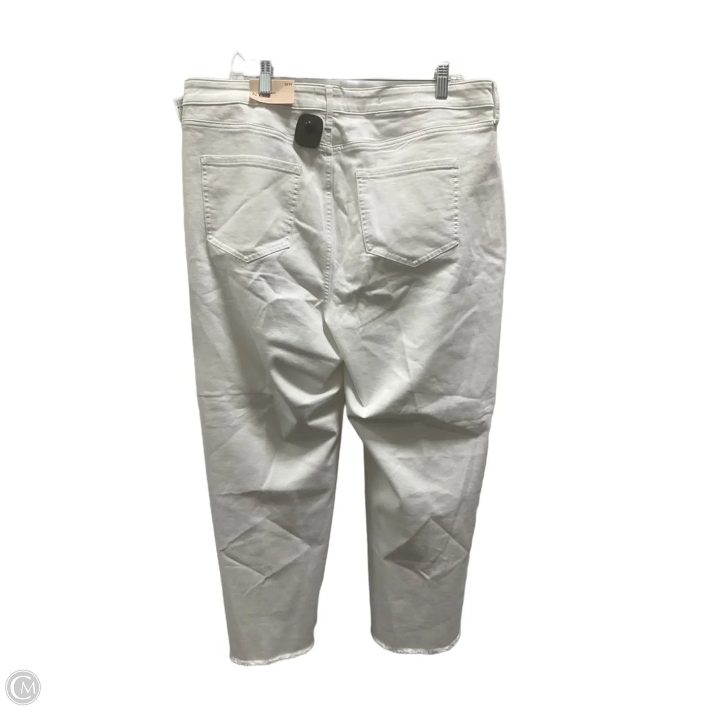 Jeans Wide Leg By Not Your Daughters Jeans In White, Size: 16