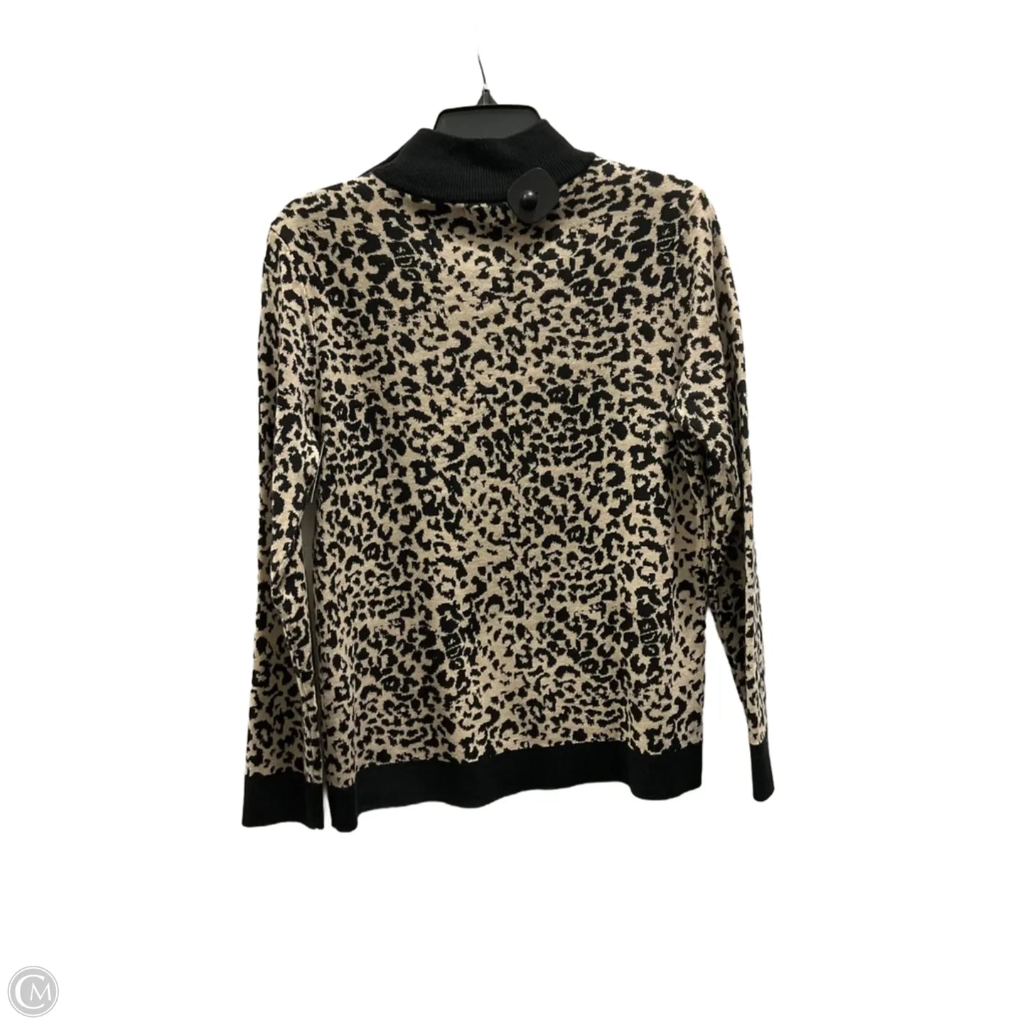 Sweater By Calvin Klein In Leopard Print, Size: M