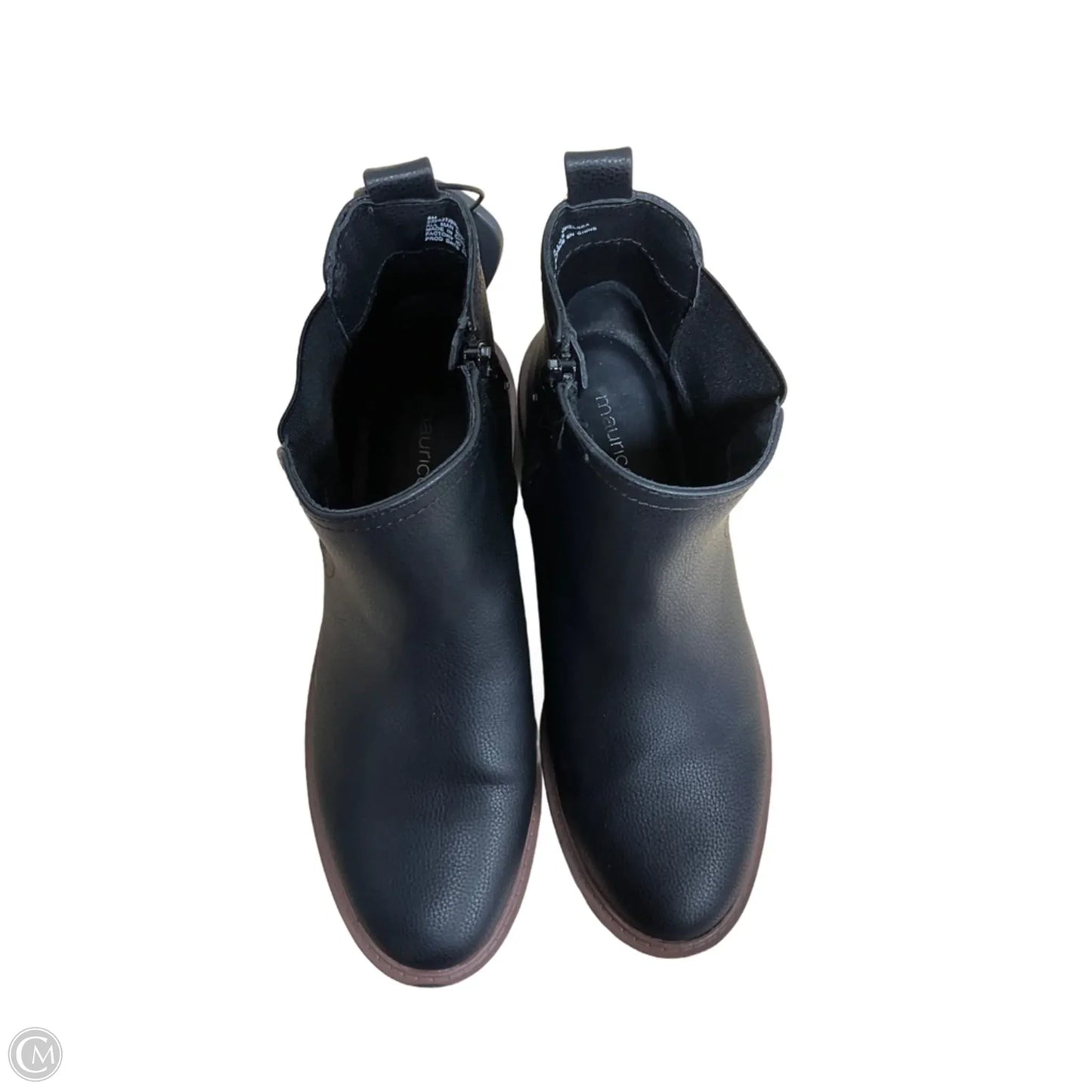 Boots Ankle Heels By Maurices In Black, Size: 8