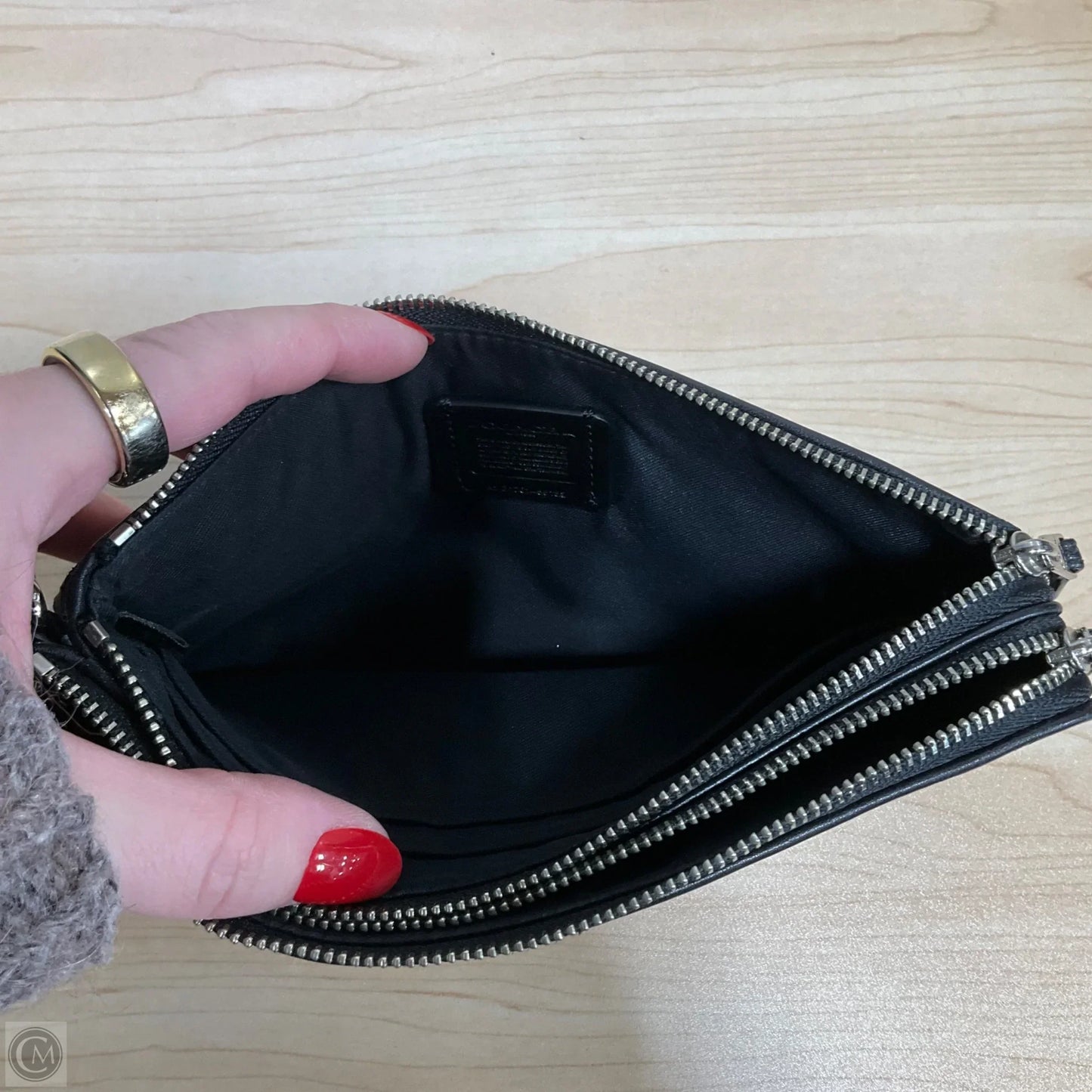 Wristlet Designer By Coach, Size: Large