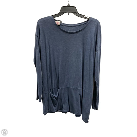 Tunic Long Sleeve By Pure Jill In Blue, Size: L