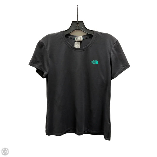 Athletic Top Short Sleeve By The North Face In Grey, Size: L