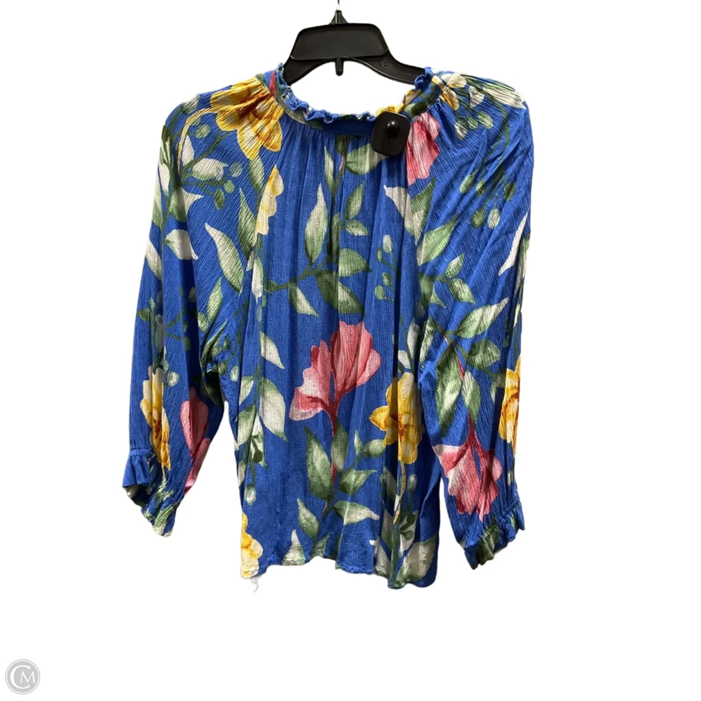 Top Long Sleeve By Rachel Roy In Tropical Print, Size: L