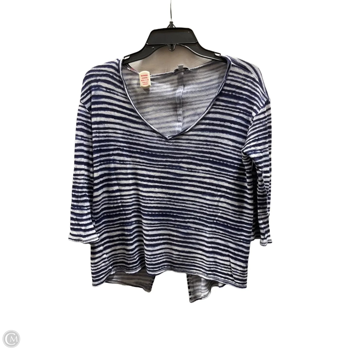 Top 3/4 Sleeve By Splendid In Blue, Size: L