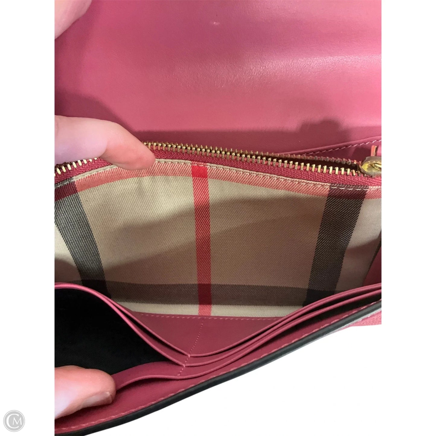 Wallet Luxury Designer By Burberry, Size: Large