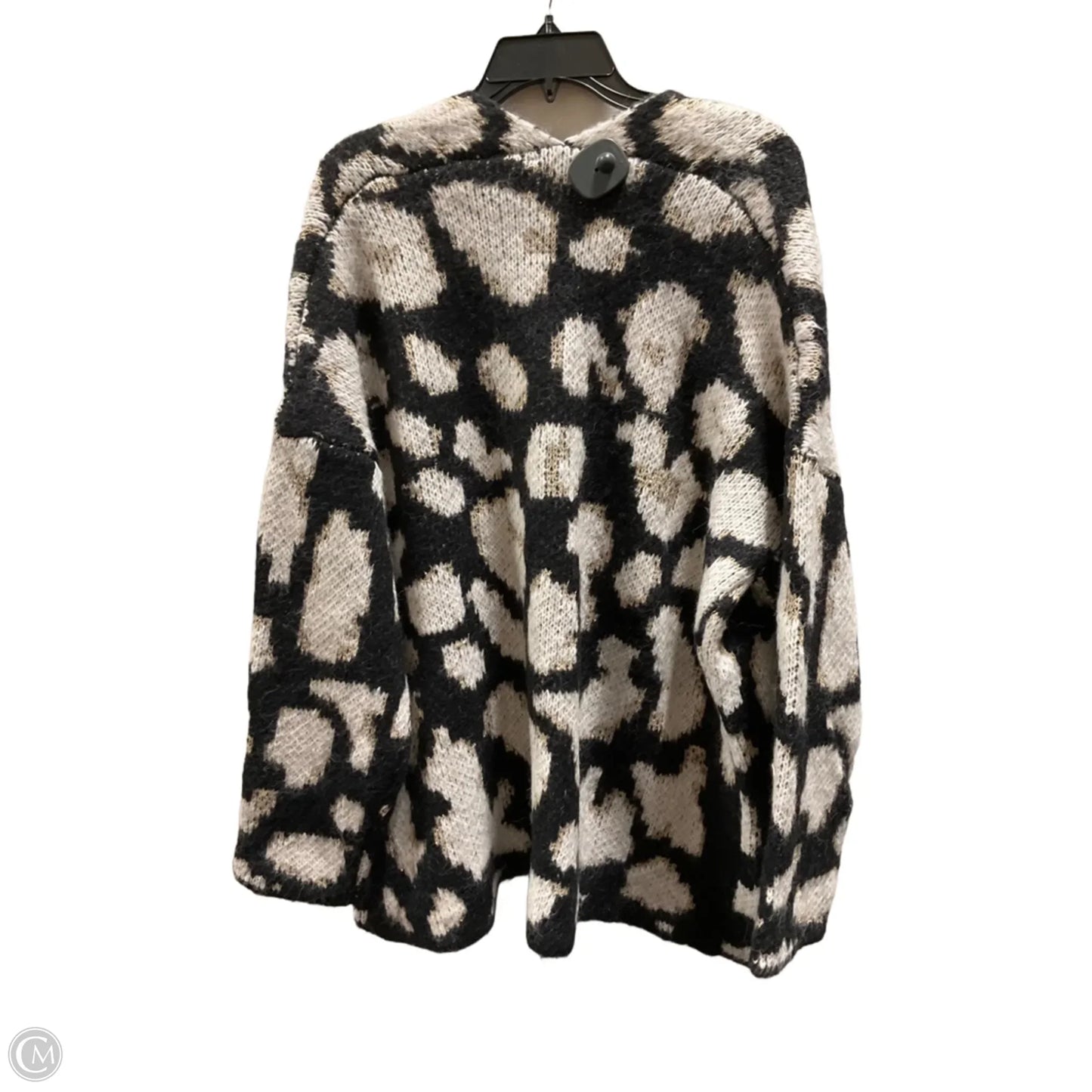 Sweater Cardigan By Davi & Dani In Leopard Print, Size: L