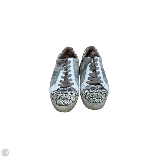 Shoes Designer By Frye In Grey & Silver, Size: 10