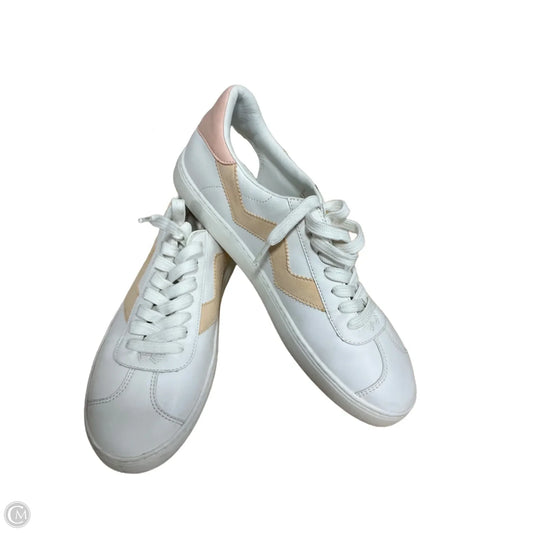 Shoes Designer By Stuart Weitzman In Pink & White, Size: 7.5