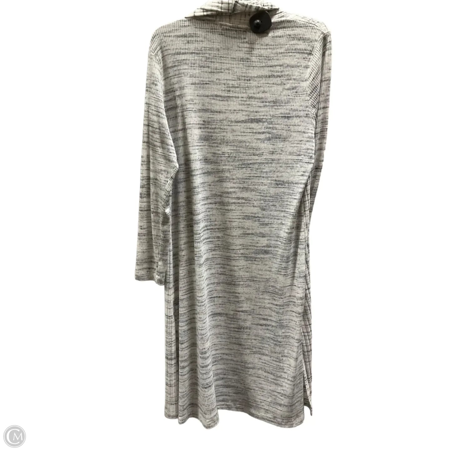 Sweater Cardigan By Magaschoni In Grey & White, Size: M