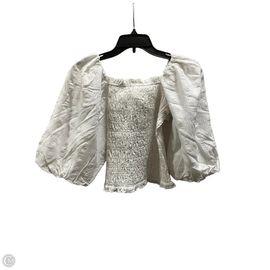 Top Long Sleeve By Maeve In White, Size: S
