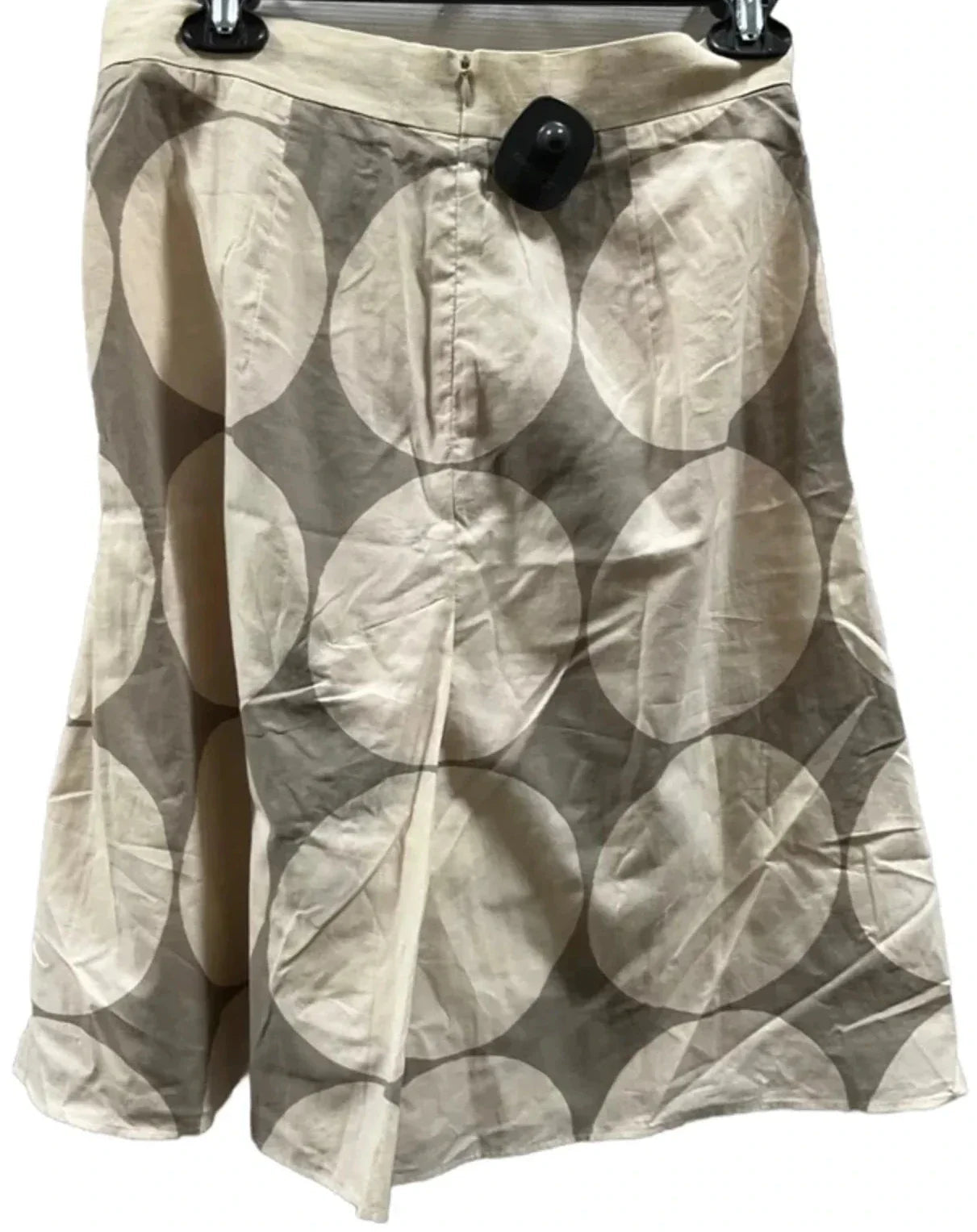 Skirt Designer By Max Mara In Brown & Cream, Size: 8