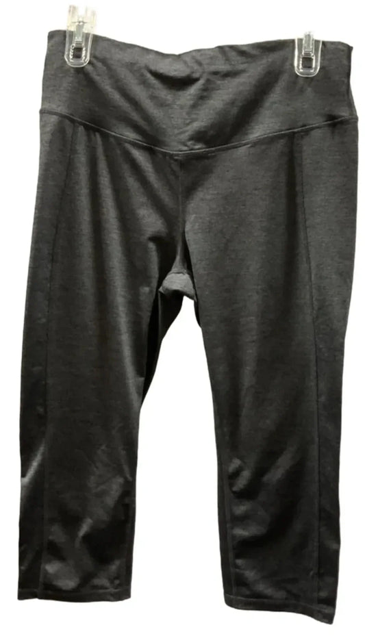 Athletic Leggings Capris By Xersion In Grey, Size: L