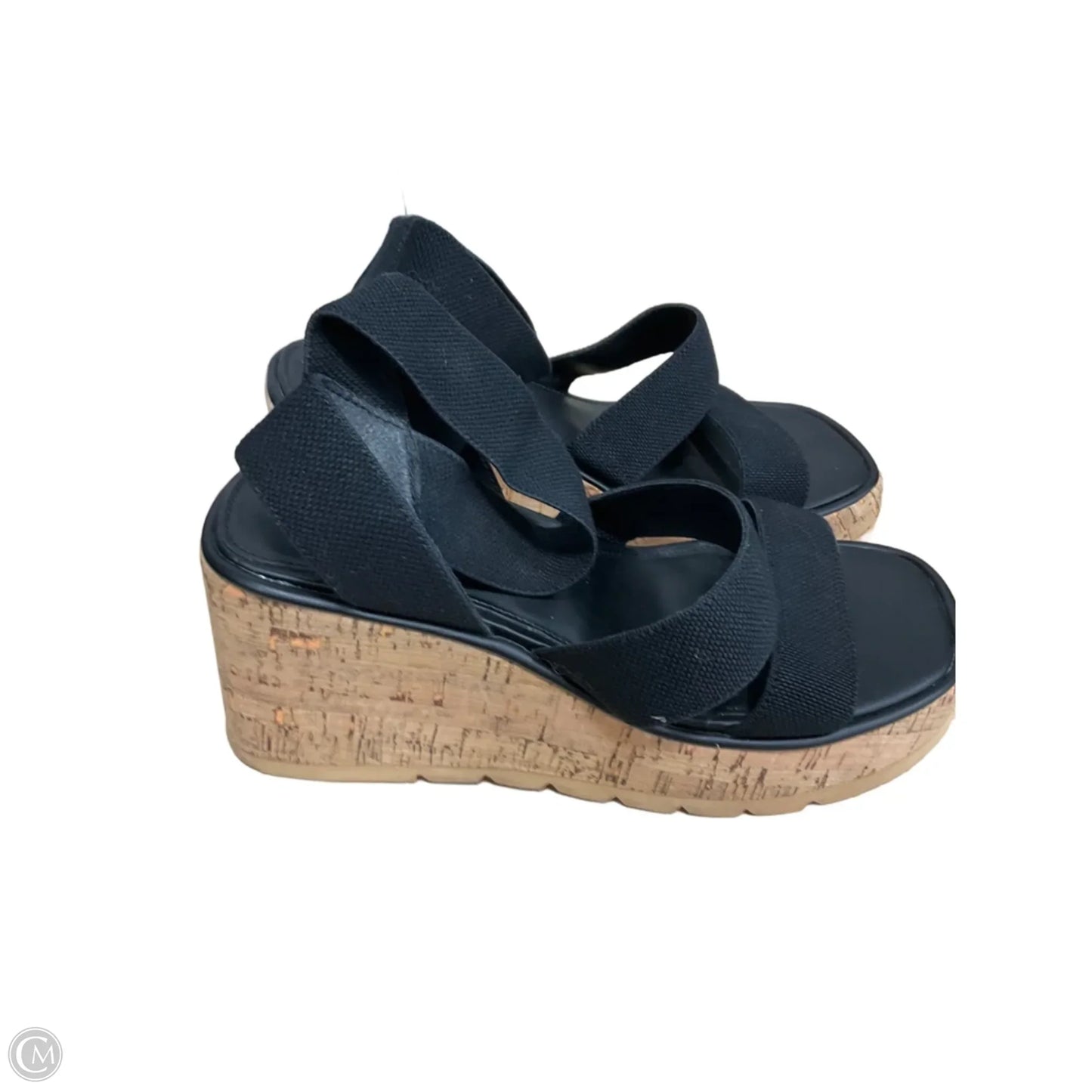 Sandals Heels Platform By Torrid In Black, Size: 8.5