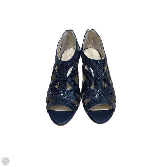 Sandals Heels Stiletto By Calvin Klein In Blue, Size: 7