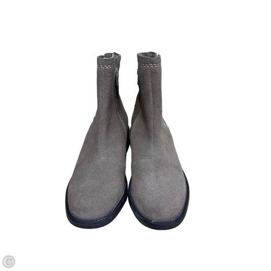 Boots Ankle Heels By Clarks In Brown, Size: 7.5